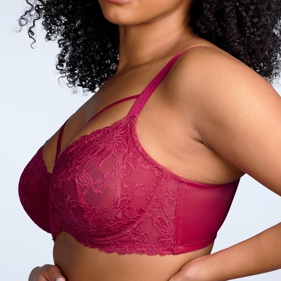 HSIA Minimizer Bras for Women Full Coverage, Unlined Lace Sexy Plus Size Bra - Picture 3 of 4